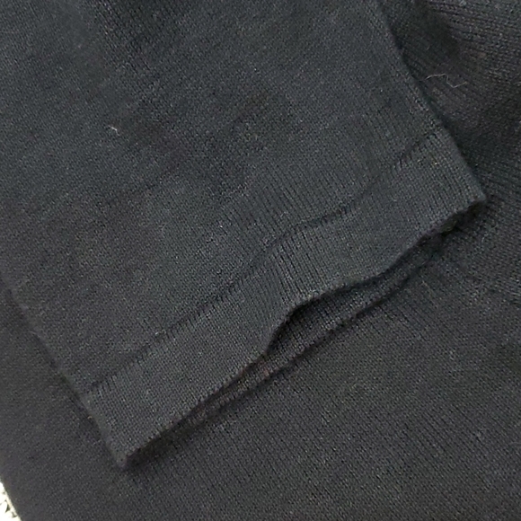 Storybook Knits Ugly Christmas Sweater Tunic beads Vintage Santa Size M - Picture 7 of 7